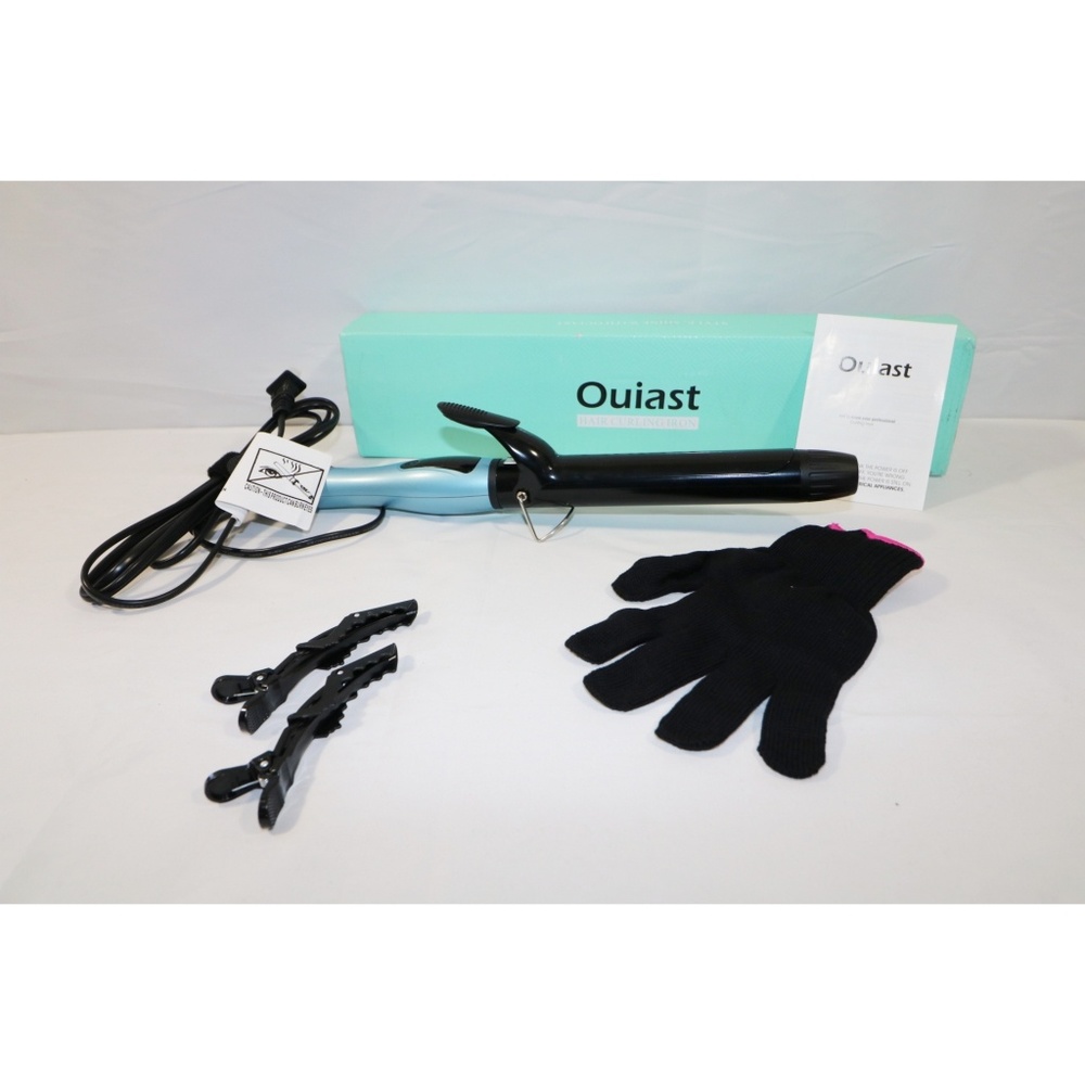 Hair Curling Iron Wand (Blue)